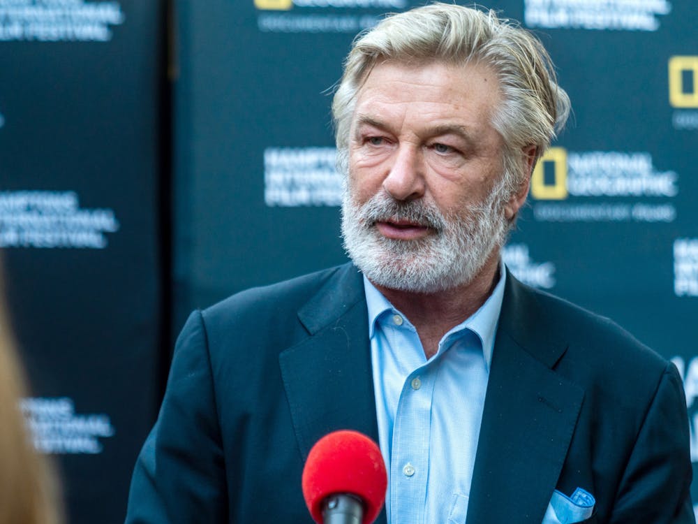 Alec Baldwin at the Hamptons International Film Festival in October 2021, days before the accidental shooting on the set of “Rust.” (Mark Sagliocco/Getty Images for National Geographic/TNS)