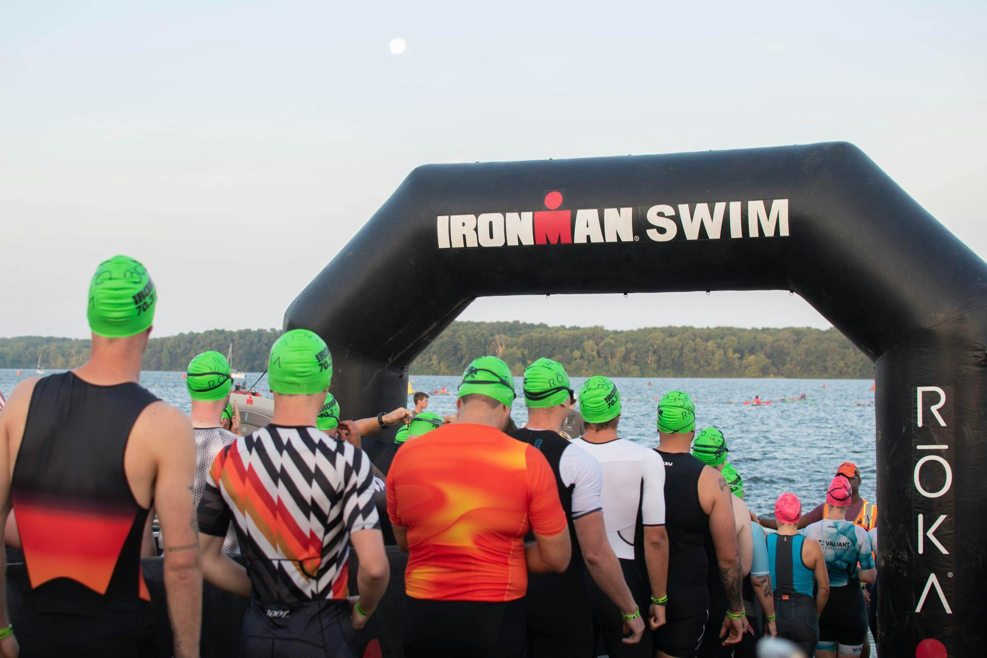 Participants captured at Muncie’s 46th annual Iron Man Triathlon at Prairie Creek Reservoir, July 12th, 2025. Kylee White, DN