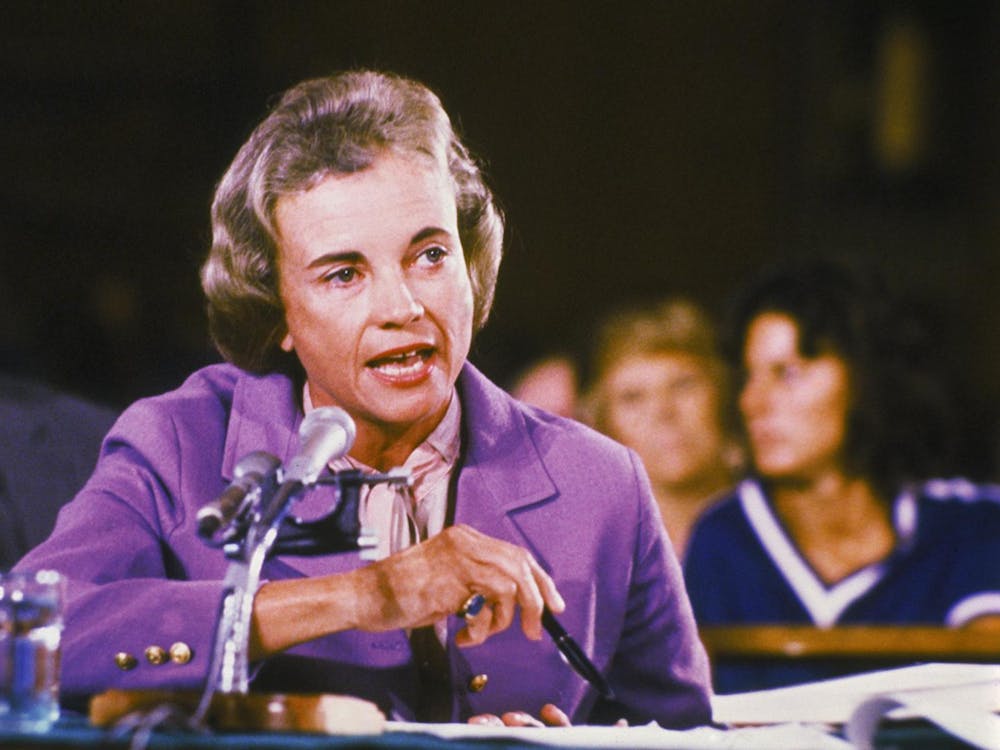 American lawyer Sandra Day O'Connor testifying at a judicial hearing, September 1981. O'Connor was appointed  Associate Justice of the United States Supreme Court the previous July and was the first woman to hold the position. Keystone/Hulton Archive/Getty Images, photo courtesy