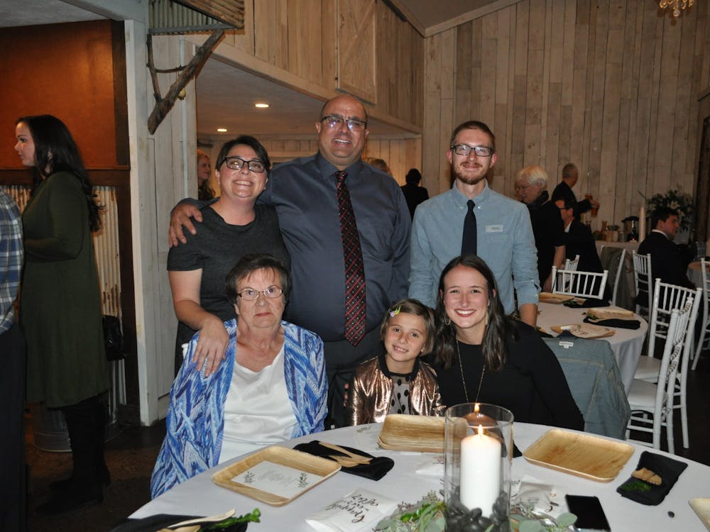 Mike Stetzel, back middle, poses with his family at his cousin's wedding Oct. 9, 2018. This photo was taken after Stetzel had already had his new kidney for almost 3 years. Mike Stetzel, Photo Provided.