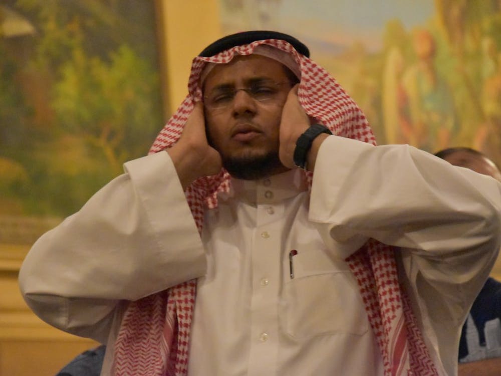 The Saudi Student Club held Eid al-Adha celebration on Monday at Cornerstone Center for the Arts that featured prayers, a magician, games and food. Patrick Calvert // DN&nbsp;