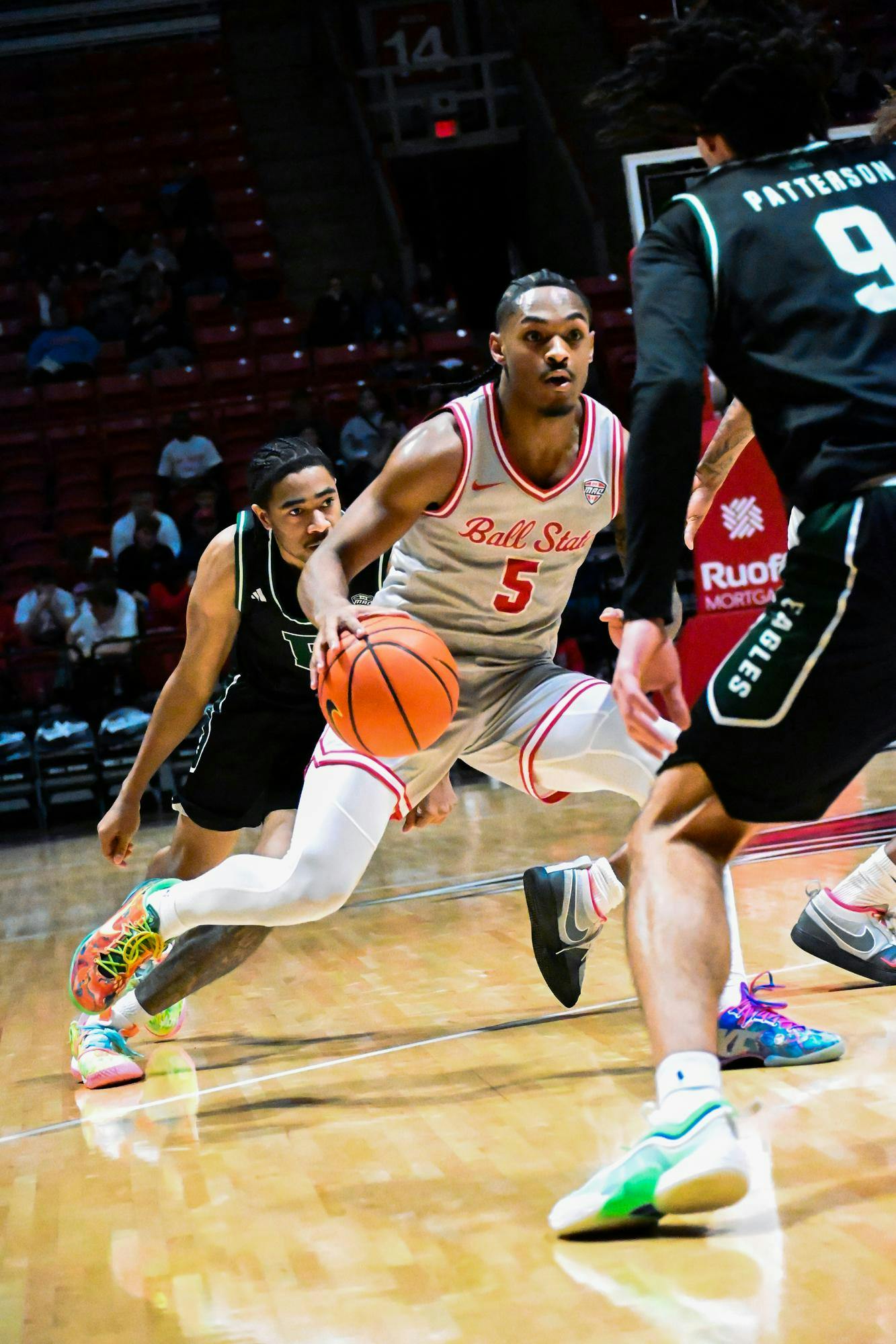 Junior guard Armoni Ziegler dodges opponents on Jan. 6 at Worthen Arena. Ayslin Bowman, DN