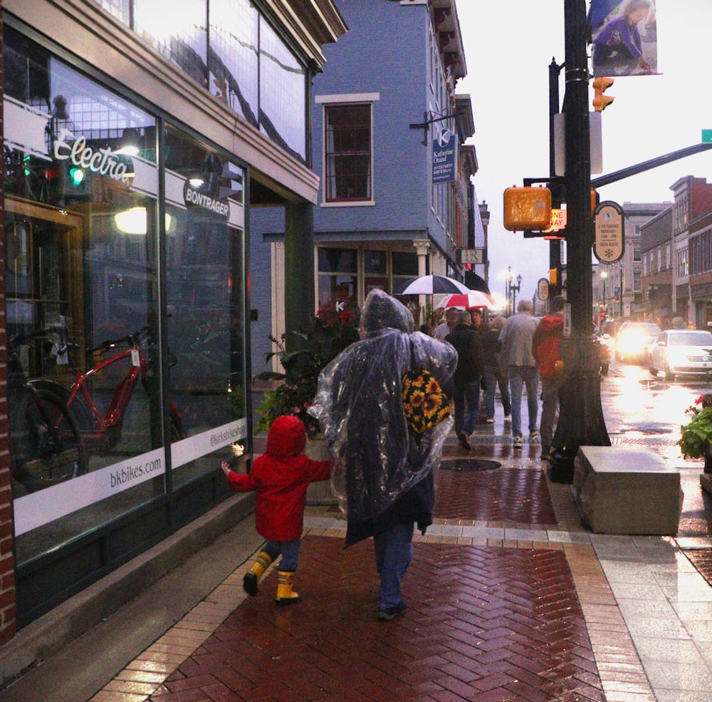 Despite the drowsy weather, multiple families still show up to participate in the 11th annual Muncie Soup Crawl event Oct. 5 in Downtown Muncie. The three hour event had a great turnout with every ticket sold. Ellie Marker, DN