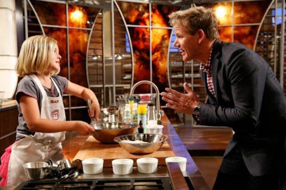 Gordon Ramsay in the new show Junior Masterchef on FOX. The show starts on Sept. 27 at 8/7c and features kids between the ages of eight and 13. PHOTO COURTESY OF FOX