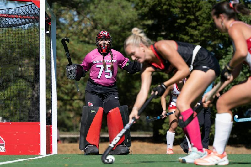 Ball State field hockey defeats Queens Charlotte on senior day