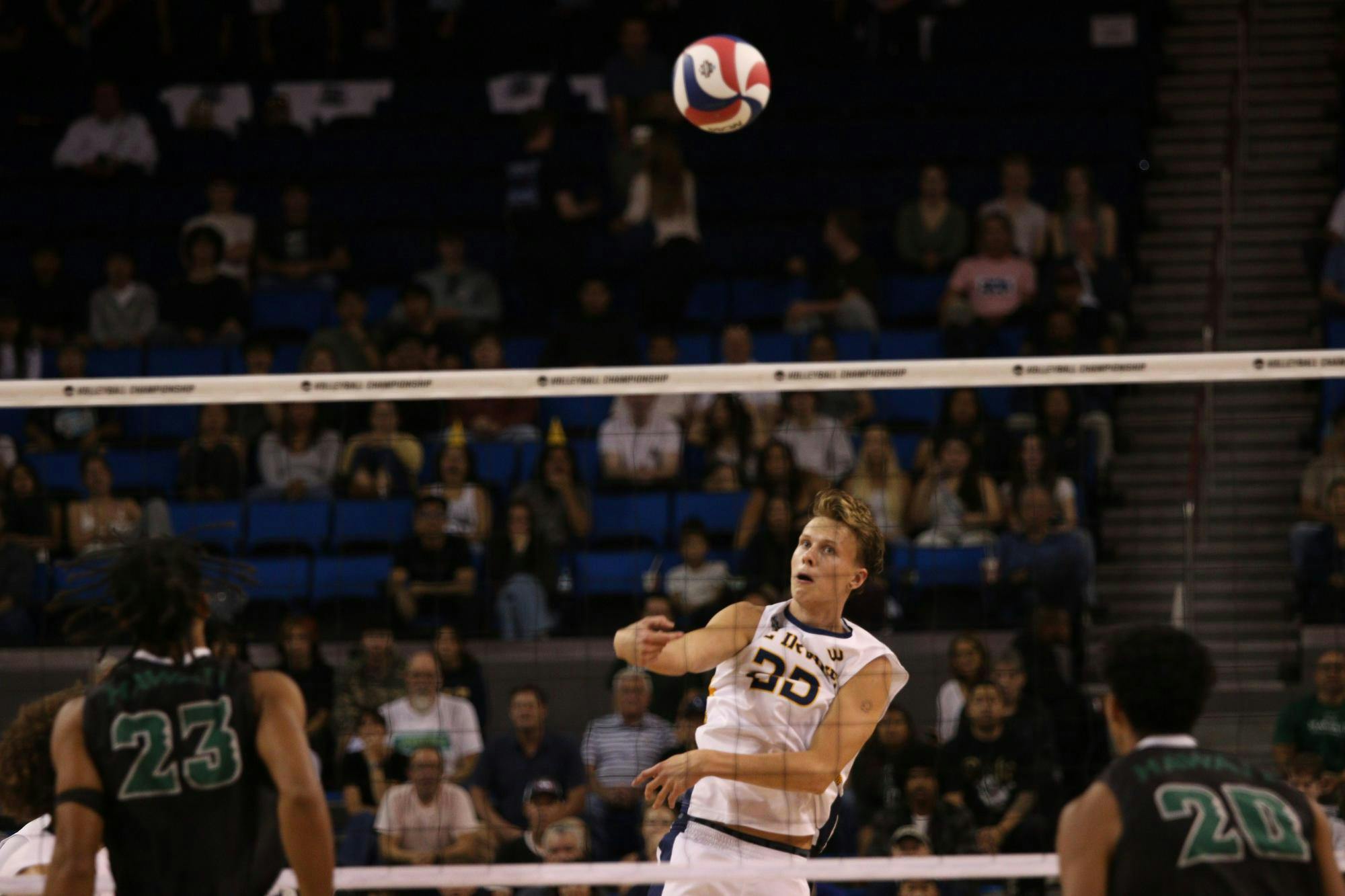 Hawaii and UC Irvine Men's Volleyball square off in the NCAA championship May 11 at Pauley Pavilion in Los Angeles. Kyle Stout, DN
