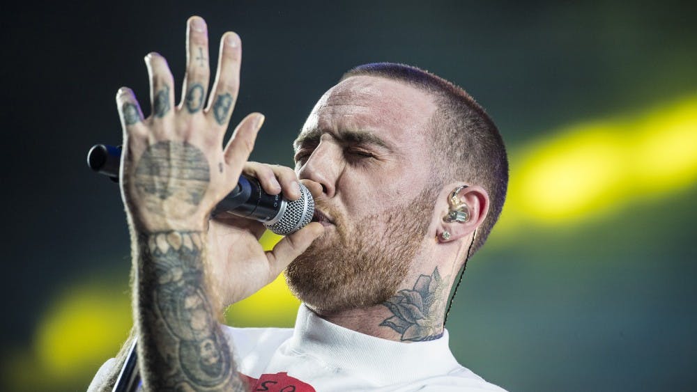 Malcolm James McCormick, AKA Mac Miller, onstage at the Coachella Music and Arts Festival in Indio, Calif., on April 14, 2017. Miller was found dead inside his LA home Friday, Sept. 7, 2018. TNS Photo