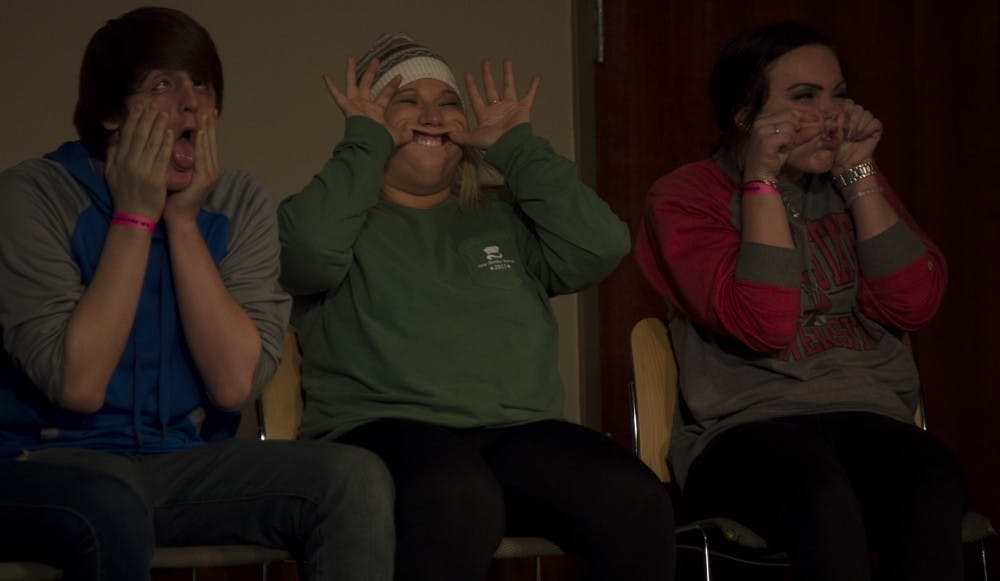 Frederick Winters performed a hypnosis show on Jan. 14 at the L. A. Pittenger Student Center. DN PHOTO TERENCE LIGHTNING