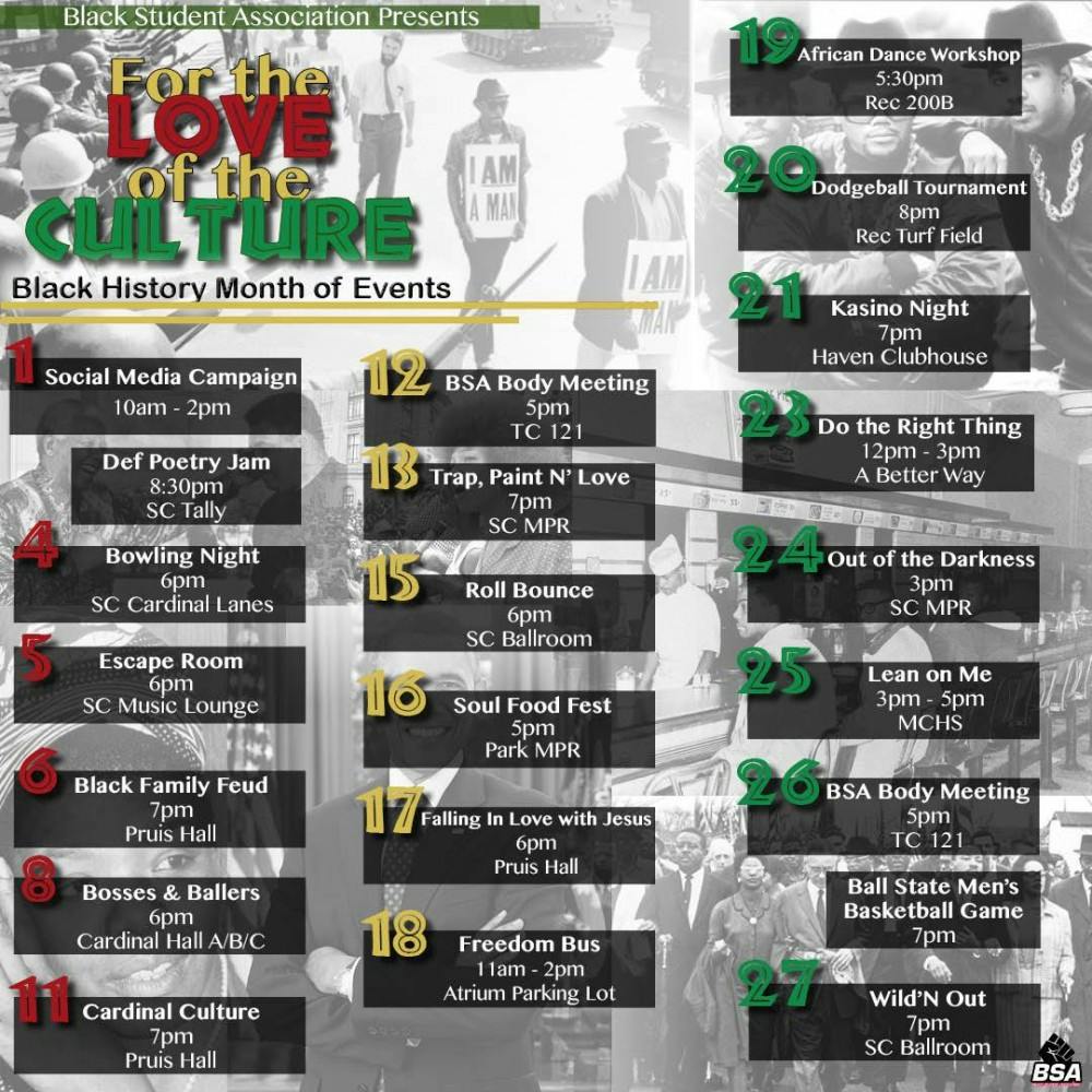 BSA Black History Month events. BSA, Photo Provided. 