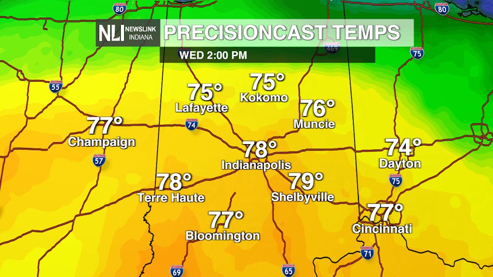 A warm Wednesday before more seasonable temperatures take place