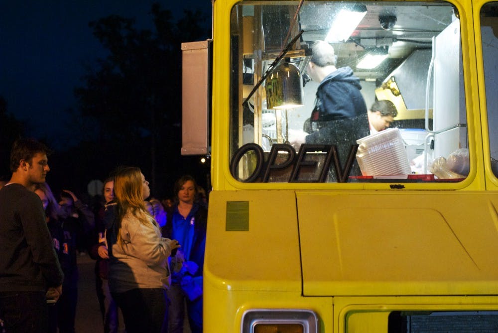 Puerto Vallarta had a food truck at the event Homecoming Village on Oct. 6 where students could get a variety of Mexican dishes to go. DN PHOTO SAMANTHA BRAMMER