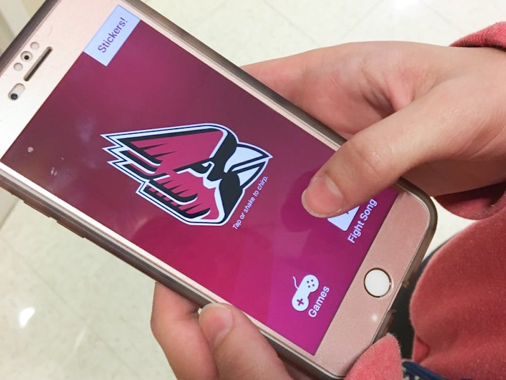 The new Chirper app, which chirps like a cardinal, has become popular on Ball State's campus. Michaela Kelley, DN