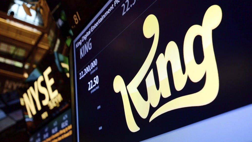 JLX10 NUEVA YORK (EE.UU.), 26/03/2014.- Vista de un logotipo de King Digital Entertainment durante la salida a bolsa de la compa