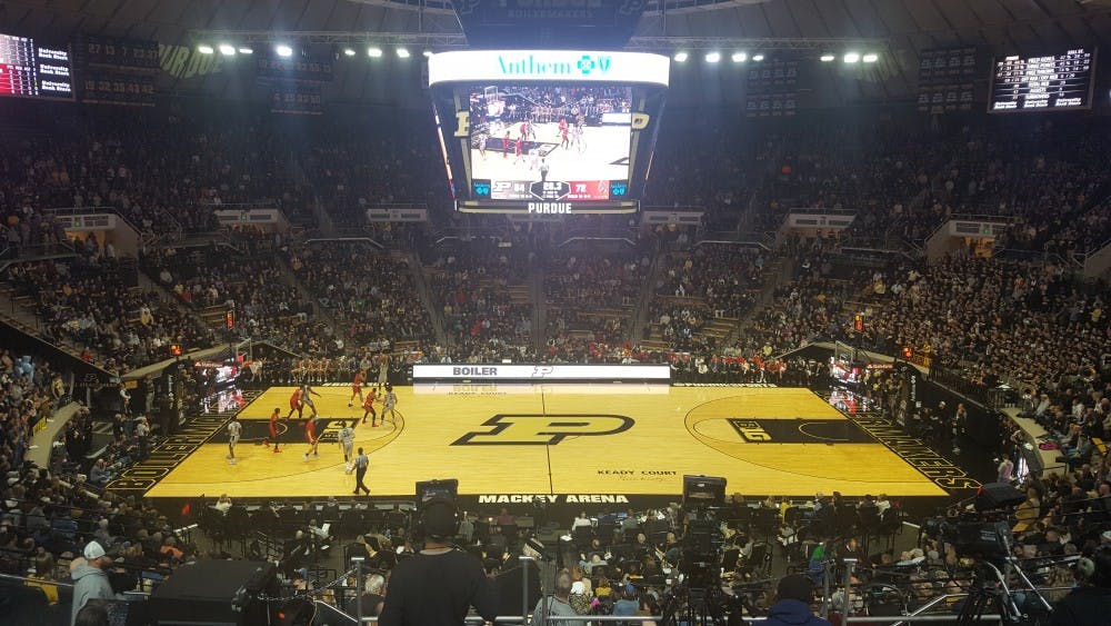 <p>Ball State Men's Basketball traveled to West Lafayette, Indiana, to play Purdue Saturday, Nov. 10 in Mackey Arena. The Cardinals fell to the Boilermakers, 84-75. <strong>Zach Piatt, DN</strong></p>