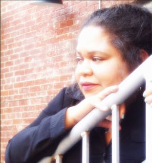 Contemporary African-American blues poet Tiffany Austin will speak Nov. 9 in the Art and Journalism building as part of the English department's&nbsp;Marilyn K. Cory speaker series. Austin's poetry addresses social concerns.&nbsp;Ball State English Department // Photo Courtesy