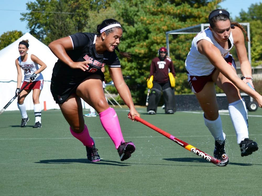 Junior Mikayla Mooney contends for the ball during the Oct. 11 game against Bellarmine at Briner Sports Complex.