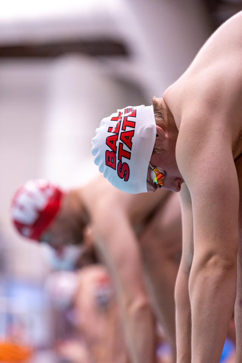 Ball State Swimming and Diving splits co-ed duel with Grand Valley State