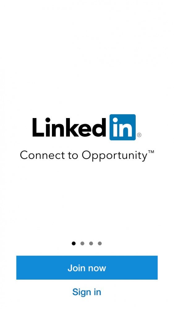 The professional networking site,&nbsp;LinkedIn, has a developed a new app dedicated to helping students land a job right out of college. PHOTO COURTESY OF LINKEDIN APP