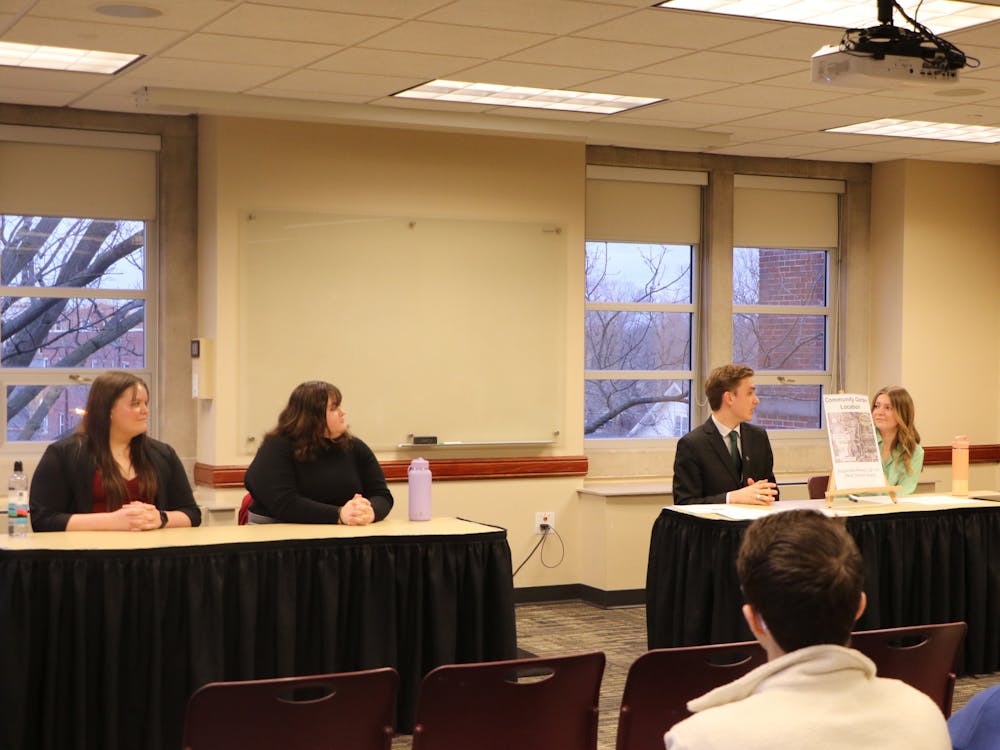 Ball State Student Government Association tickets, Empower and Gassensmith & Lindstrand, debate their ticket's platforms. The presidential debate will be Feb. 14 and the vice presidential debate is Feb. 15. Abigail Denault, DN