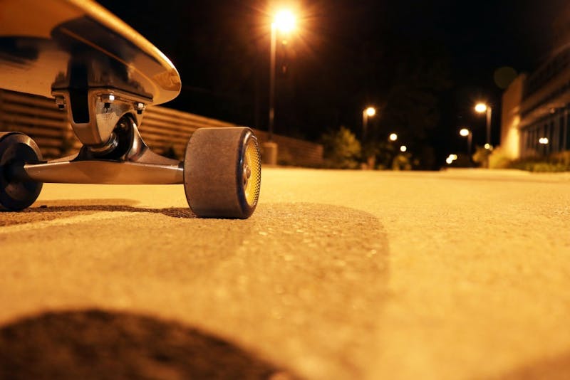 Students ride long boards, skateboards, and boosted boards around Ball State University’s campus. Jacob Haberstroh,DN