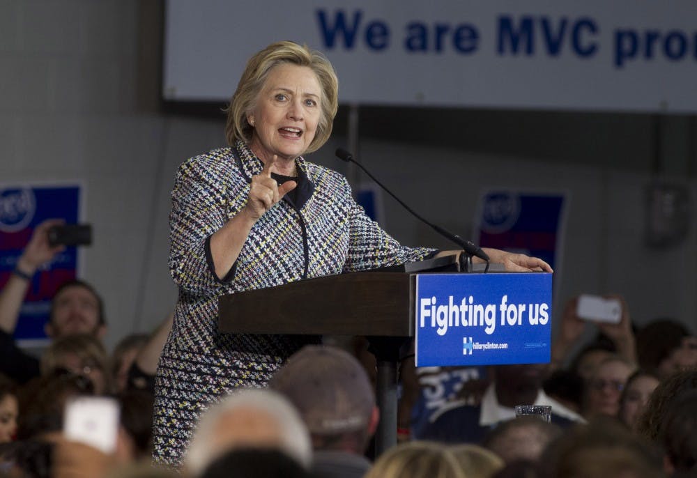 Democratic presidential candidate Hillary Clinton talks to supporters in Dallas at Mountain View College on Tuesday, Nov. 17, 2015. (Joyce Marshall/Fort Worth Star-Telegram/TNS)