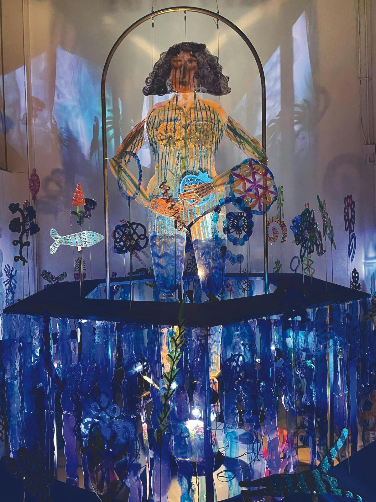Rachel Cohn's main centerpiece photographed Feb. 26 in Minneapolis, MN. Her exhibit "To Rejoin the Ocean" portrays the image of a woman crying "from every pore" as she bathes herself. Rachel Cohn, Photo Provided