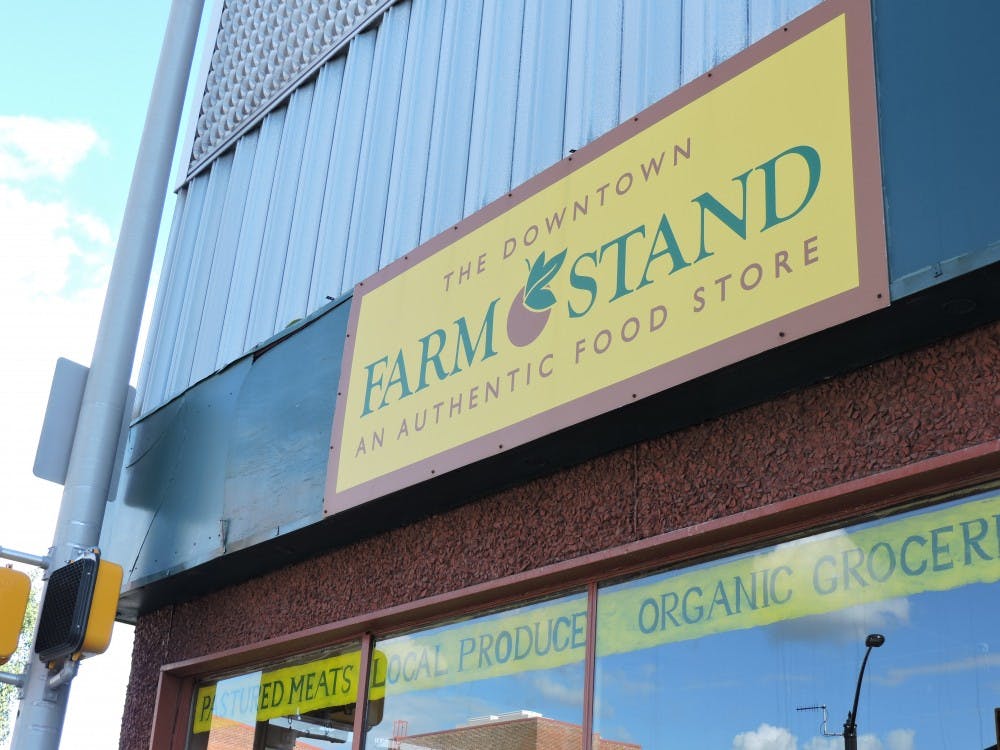 The Downtown Farm Stand has taken one of the hardest hits from the construction happening in downtown Muncie right now. The owner Dave Ring, says he has lost 30 percent of sales during the construction project currently going on. Tina Maric // DN&nbsp;