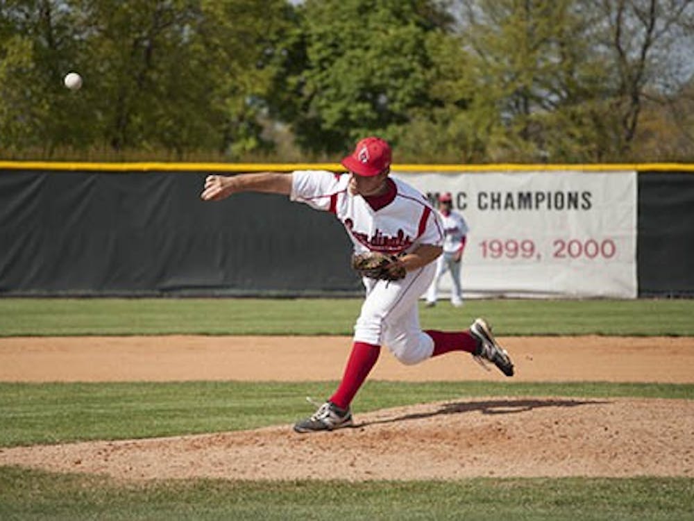 Junior Tyler Jordan pitches during the game Apr. 11, 2012 against Purdue. DN FILE PHOTO DYLAN BUELL