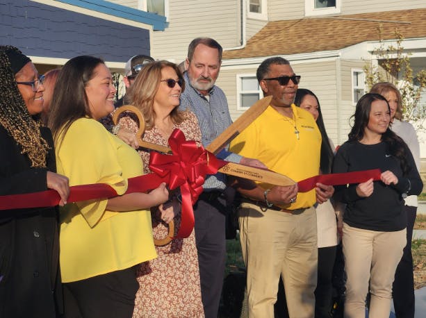 The Center Township Trustees opening a family shelter.