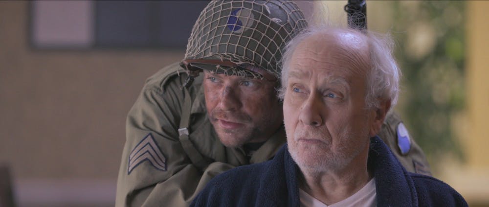 <p>With the help of several Ball State alumni and four years of writing, workshopping and entering his screenplay into festivals, alumnus Benjamin Dewhurst produced an award winning short film, SARGE. The film has won several awards. SARGE screenshot // Photo Provided</p>
