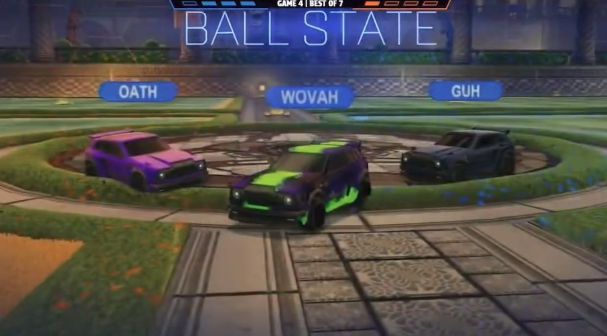 “Oath”, ”Wovah” and “Guh” after winning a Rocket League game.