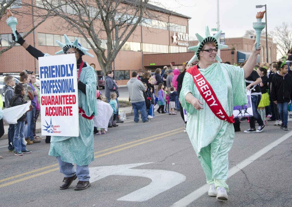 The St. Patrick's Day Parade took place in Downtown Muncie on March 17. Various floats handed out candy to parade-goers. DN PHOTO KELSEY DICKESON