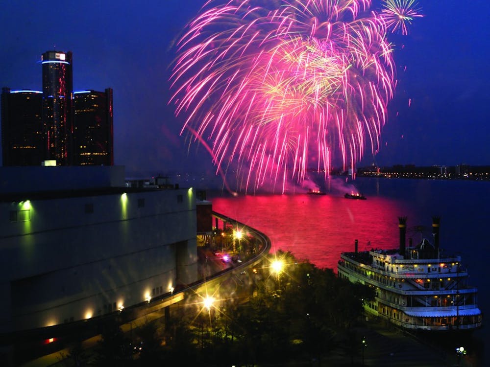 The annual Ford Fireworks festival on Monday, June 22, 2015, at Hart Plaza in Detroit. (Ryan Garza/Detroit Free Press/TNS)