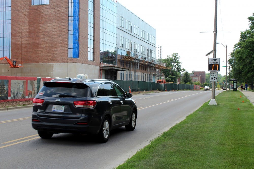 <p>Four solar-powered speed signs have been placed across campus to help enforce the new 20 mph speed limit without increasing the amount of tickets issued. The university will be monitoring roads and move the signs as needed.<strong> Brooke Kemp, DN</strong></p>