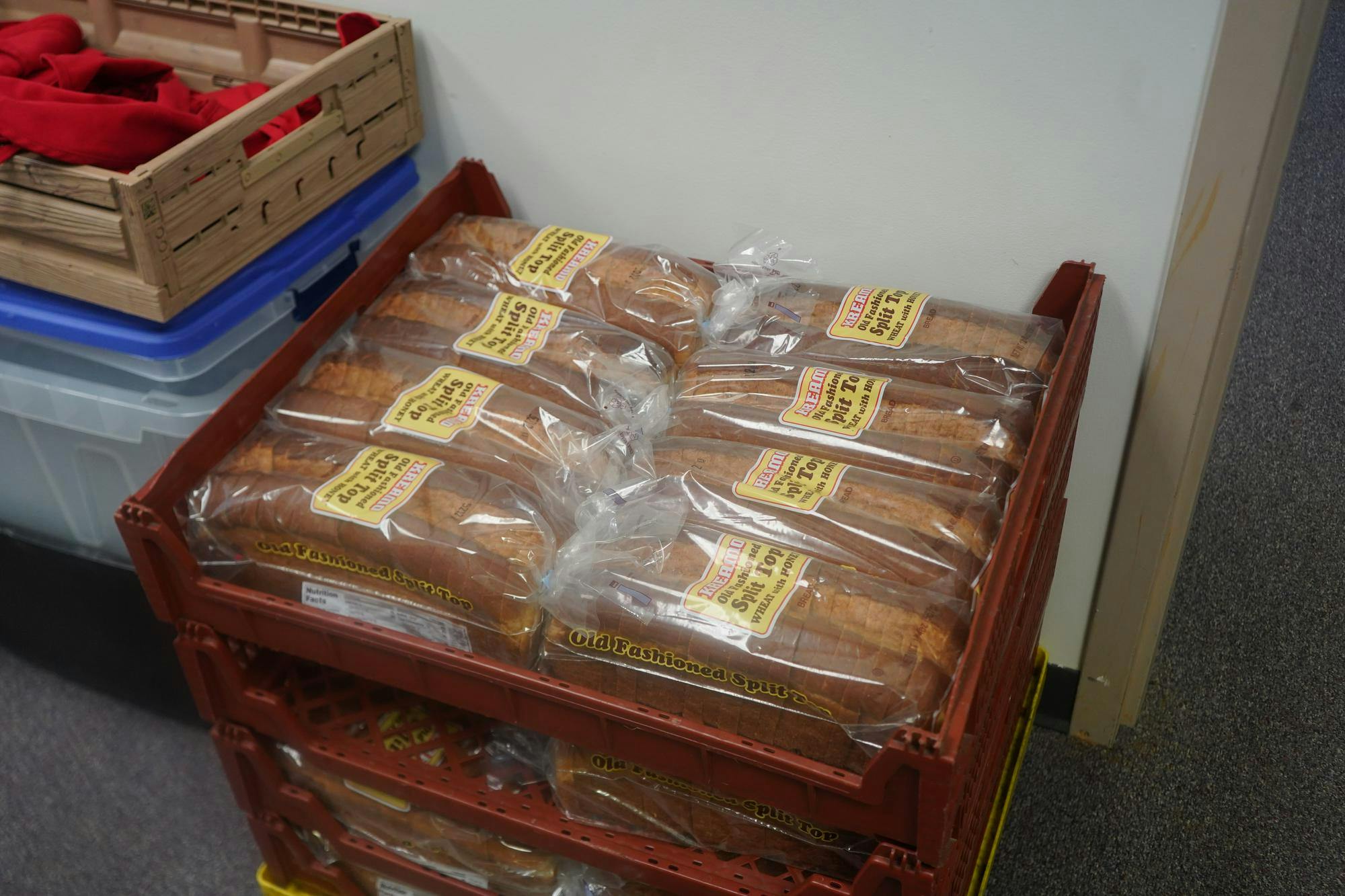 Assistant Director of Student Life for Service Opportunities, Elijah Arns, is in charge of Cardinal Kitchen. Cardinal Kitchen is a student organization through Student Voluntary Services that serves all students on and off campus. It includes a free food pantry for the purpose of fighting food insecurity. They are open three times a week on Tuesdays, Wednesdays, and Thursdays and located in L.A Pittenger Student Center room 152. (Photo by Quinn Palilonis, Cardinal Media)