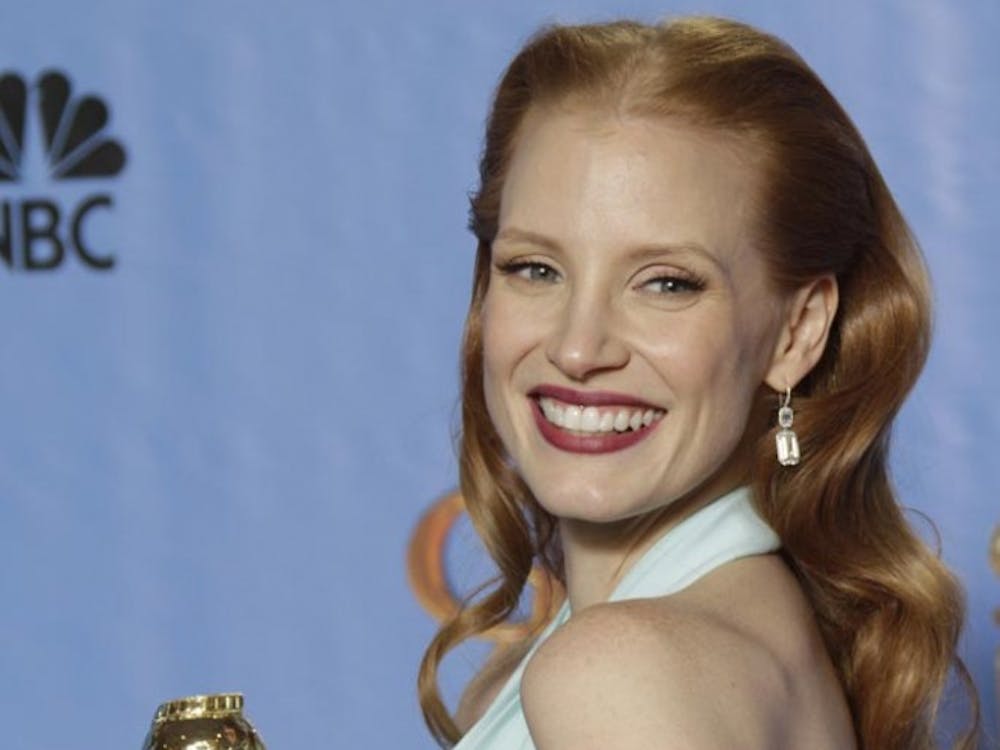 Jessica Chastain backstage at the 70th Annual Golden Globe Awards show at the Beverly Hilton Hotel on Sunday, January 13, 2013, in Beverly Hills, California. (Lawrence K. Ho/Los Angeles Times/MCT)
