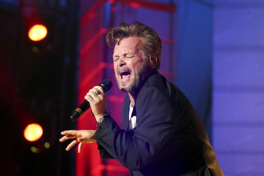 John Mellencamp performs during Farm Aid 30 at the FirstMerit Bank Pavilion on Northerly Island in Chicago on Saturday, Sept. 19, 2015. (Armando L. Sanchez/Chicago Tribune/TNS)
