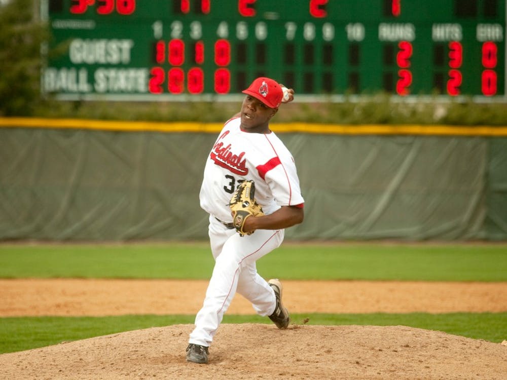 Perci Garner, former Ball State pitcher, was called up on Aug. 31 by the Cleveland Indians. In the 2010 Major League Baseball Draft, Garner was drafted by the Philadelphia Phillies in the second round.&nbsp;Ball State Photo Services // Photo Provided&nbsp;