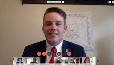 SGA President Connor Sanburn shares his goals for the fall 2020 semester. Sanburn previously served as chief of staff for the Elevate slate. Grace McCormick, DN