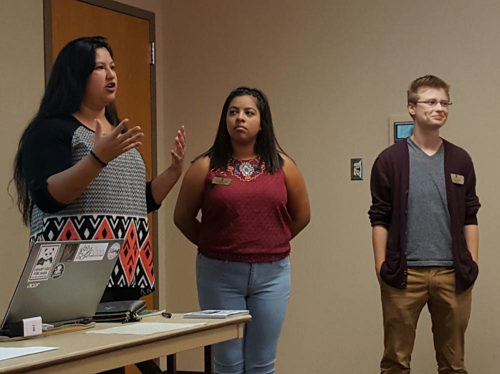 <p>The Latino Student Union meet&nbsp;at the Student Center on Oct. 5 to discuss changing their name from Latino to Latinx. Latinx is a more inclusive, gender-neutral version of&nbsp;the&nbsp;word Latino. <em>Sara Barker // DN</em></p>