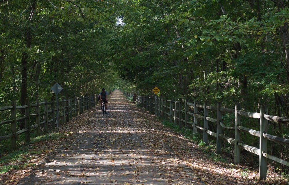 <p>The Cardinal Greenway features different hiking trails that connect from Richmond to Marion, Ind. and have different trail heads throughout Muncie.&nbsp;<em>SAMANTHA BRAMMER // DN FILE</em></p>