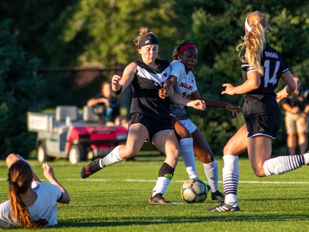 Ball State's Women's Soccer team defeated the University of Nebraska-Omaha in a game Sept. 14 at Briner Sports Complex. Neither team scored during the first half, but the Cardinals pulled through defeating the Durangos 3-1. The women's team now has a record of 4-1-1.