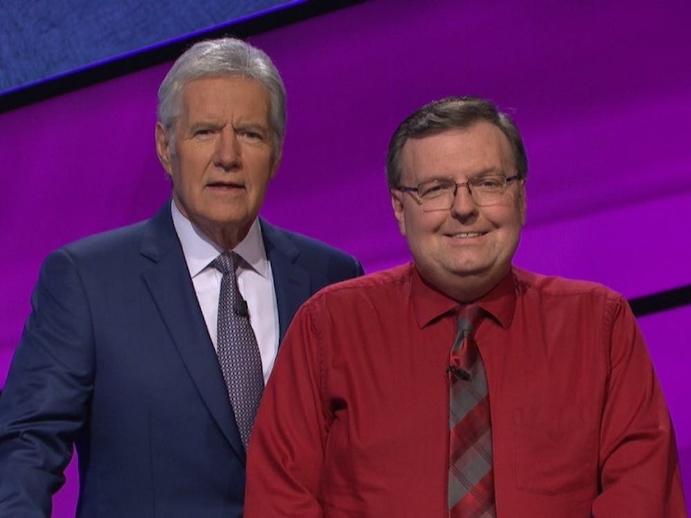 Scott McFadden, head of serials cataloging, will be a contestant on "Jeopardy!" Wednesday, June 27. He flew to Los Angeles in February to film the show. Photo Provided.&nbsp;