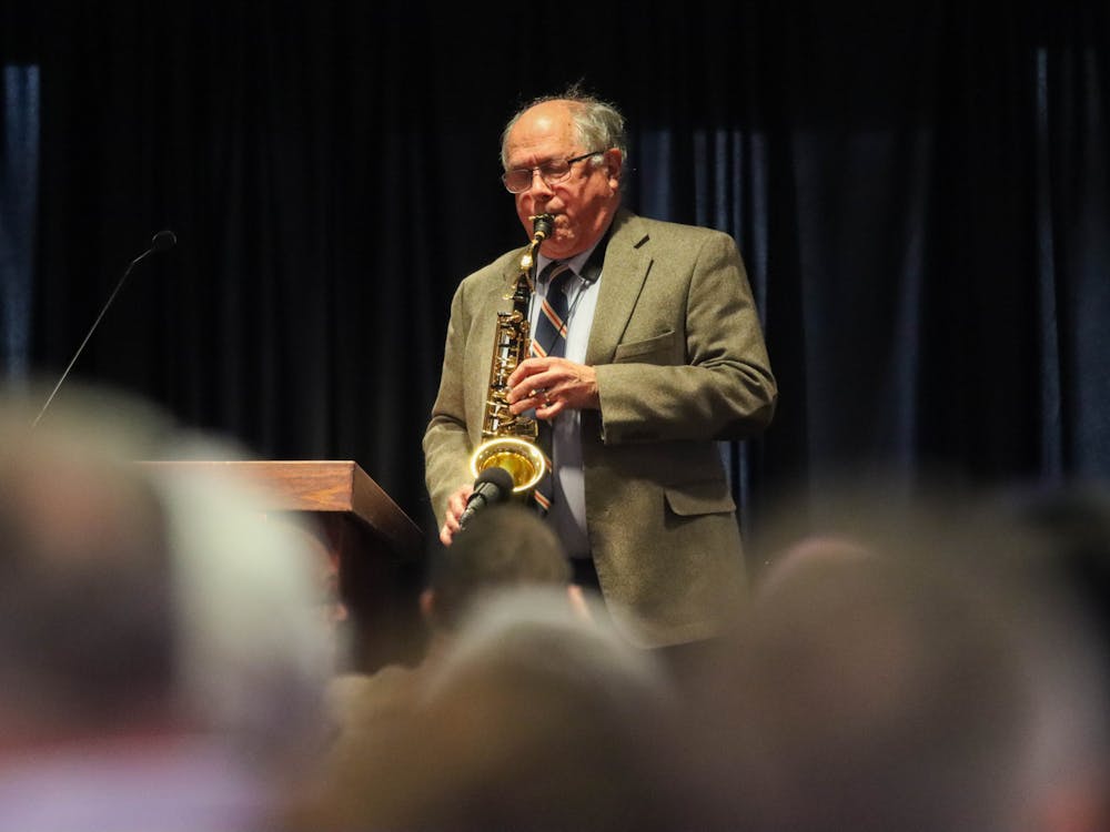George Wolfe plays the saxophone with the American Hometown Band to commemorate the life and contributions of Martin Luther King, Jr. Jan. 15 at the L.A. Pittenger Student Center. The "MLK Breakfast" was the first event of 2024's Unity Week. Isaiah Wallace, DN