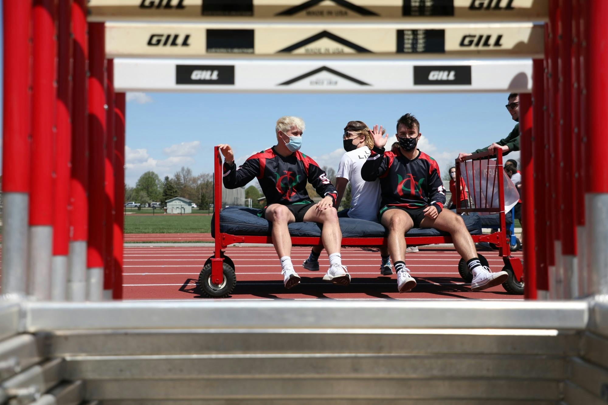 As part of Spring Homecoming, groups from across Ball State competed &nbsp;against each other in Bed Races at Briner Sports Track on April 30. Bed &nbsp;Races is the last event of Ball State’s first spring Homecoming, moved &nbsp;to the spring semester due to the coronavirus outbreak. This event was &nbsp;streamed virtually with no guests allowed in the stands, a break from &nbsp;tradition due to COVID-19 concerns.&nbsp;