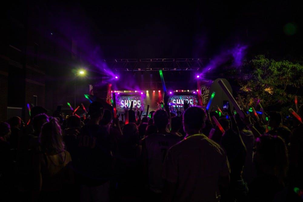 SHXPS perfoms at ChirpFest on Sept. 16. The annual EDM festival takes place on Dill Street in the Village. Reagan Allen // DN