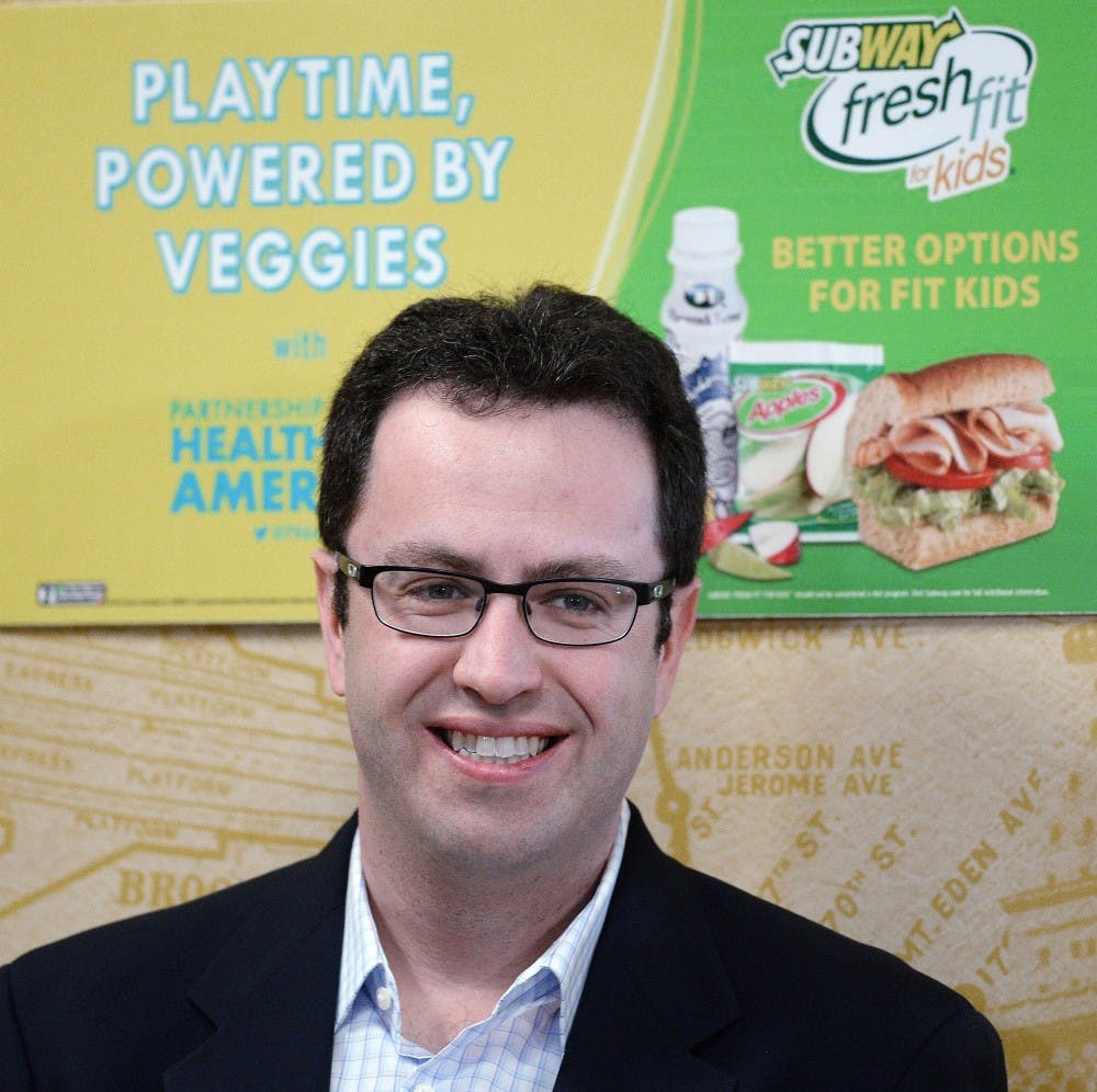 Jared Fogle, also known as the Subway Guy, attends an event to announce a commitment by Subway restaurants to promote healthier choices to kids January 23, 2014 in Washington, DC. (Olivier Douliery/Abaca Press/MCT)