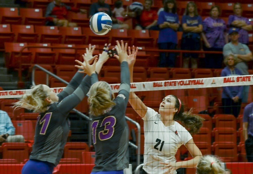 Women's Volleyball takes down UMBC in five sets Ball State Daily