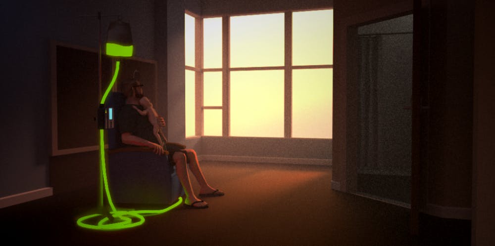 Some of the game’s rawest moments, such as the scene where doctors tell the Green family their son has weeks to live, are underlaid with dreamlike moments that heighten the emotion.