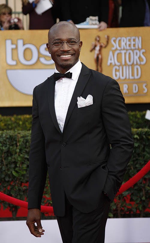 Taye Diggs arrives for the 19th annual Screen Actors Guild Awards Sunday at Shrine Auditorium in Los Angeles, Calif. Diggs chased a burglar out of his garage after returning from the awards show. MCT PHOTO